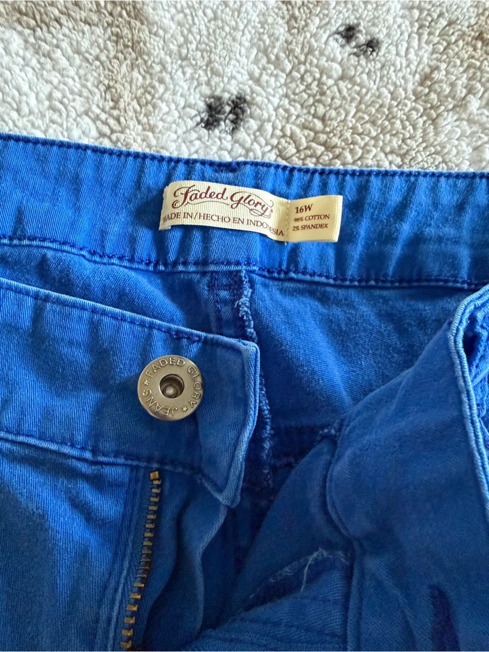 Faded Glory Cobalt Blue Women's Jeans